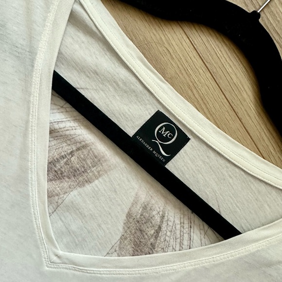 Alexander McQueen White T-shirts with Dragonfly Wings Size S - Picture 5 of 10